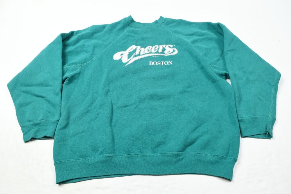 Vintage CHEERS Boston Sweater Adult XL Long Sleeve Crew Neck Pullover 1987